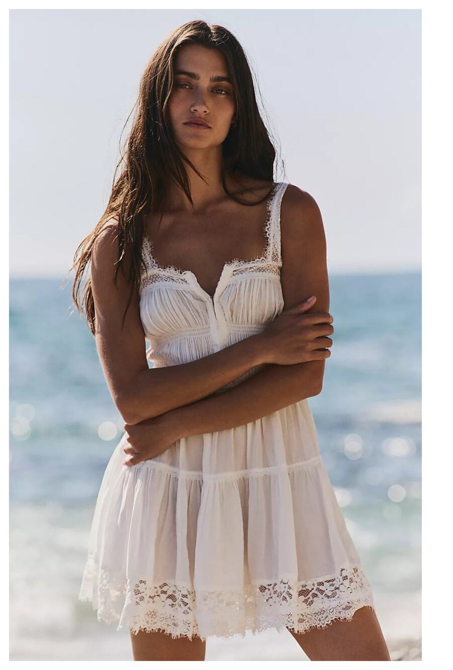 NEW Free People So in Love Slip Minidress Size Medium - Picture 13 of 13